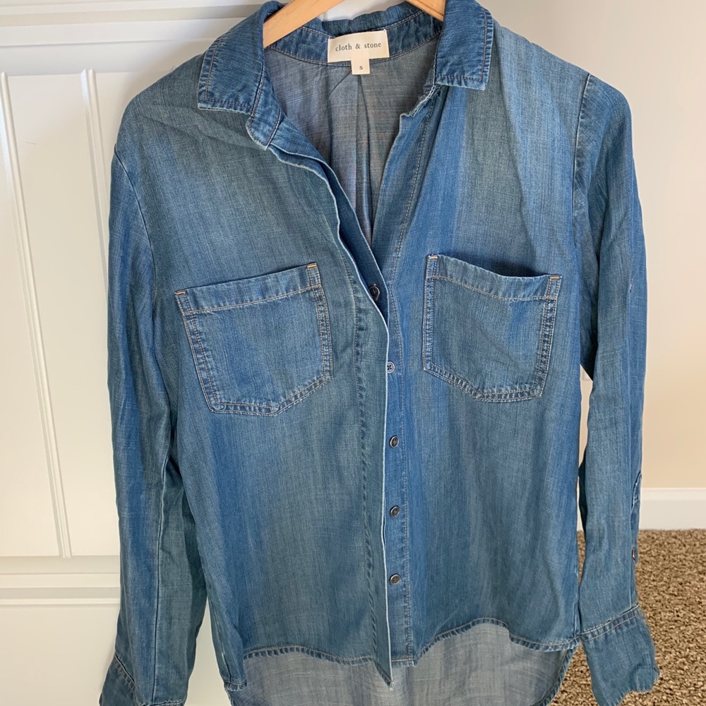 NWOT Cloth & Stone Button Down Shirt Women S